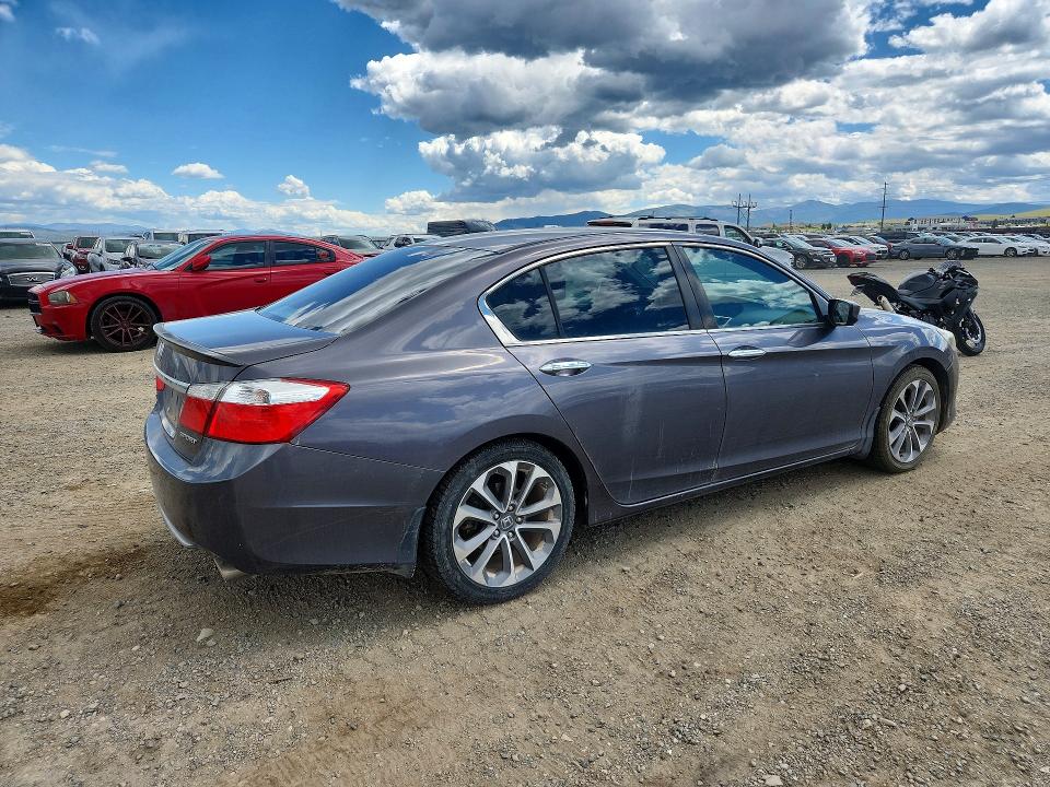 2014 Honda Accord VIN 1HGCR2E57EA274060 COPART salvage auction — REAR END, Mt - Salvage Certificate Of A Vehic, sold $1,450 on 2026-08-18 (photo 3)