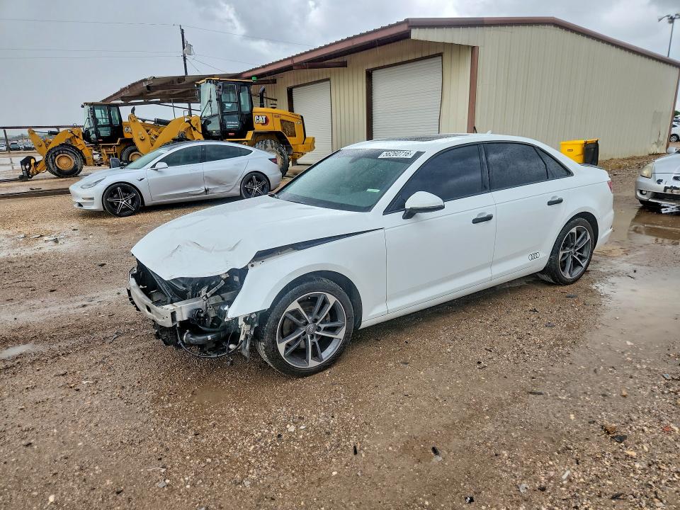 2019 Audi A4 VIN WAUGMAF47KA113795 COPART salvage auction — FRONT END, Tx - Salvage Vehicle Title, sold $1,900 on 2026-07-22 (photo 1)