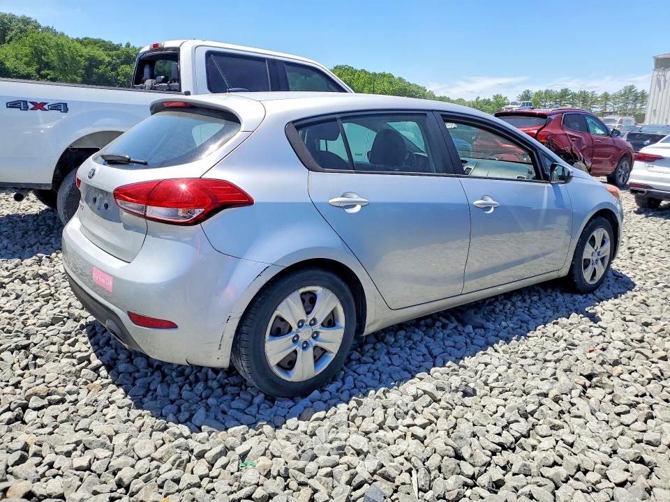 2016 Kia Forte VIN KNAFK5A86G5644943 COPART salvage auction — REAR END, Nj - Cert Of Title-Salvage, sold $600 on 2026-07-08 (photo 3)