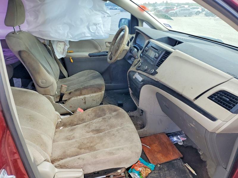 2013 Toyota Sienna VIN 5TDZK3DC8DS399766 COPART salvage auction — ALL OVER, TX - SALVAGE VEHICLE TITLE (P), sold $1,200 on 2026-07-14 (photo 7)