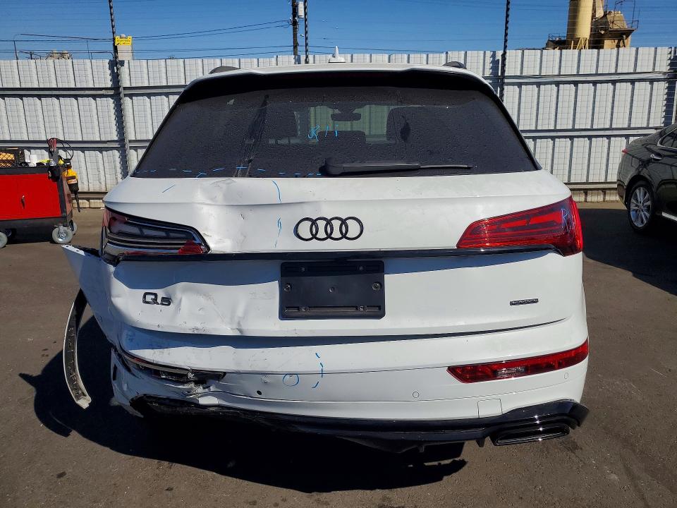2025 Audi Q5 VIN WA1E2AFY5S2034696 COPART salvage auction — REAR END, Ca - Salvage Certificate, sold $250 on 2026-07-27 (photo 6)