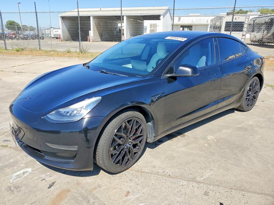 2019 Tesla Model 3 VIN 5YJ3E1EB6KF434216 COPART salvage auction — SIDE, Ca - Salvage Certificate, sold $4,850 on 2026-07-27 (photo 1)