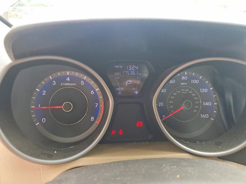 2013 Hyundai Elantra VIN KMHDH4AE8DU776544 COPART salvage auction — FRONT END, Nc - Dealer Only Clean Title, sold $250 on 2026-07-06 (photo 9)