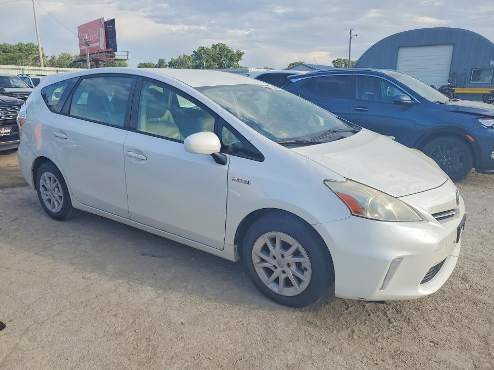 2012 Toyota Prius VIN JTDZN3EU0C3185319 COPART salvage auction — HAIL, KS - CERT OF TITLE-SALVAGE, sold $3,100 on 2026-07-20 (photo 4)