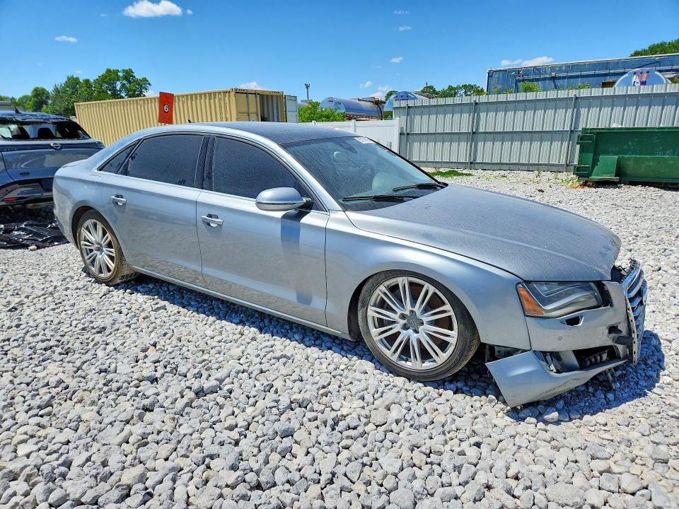 2012 Audi A8 VIN WAURVAFD7CN008965 COPART salvage auction — FRONT END, Oh - Certificate Of Title, sold $2,500 on 2026-07-31 (photo 4)