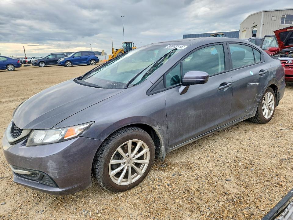 2015 Honda VIN 2HGFB2F57FH002871 COPART salvage auction — SIDE, AB - BOS - SALVAGE, sold $5,800 on 2026-07-02 (photo 1)