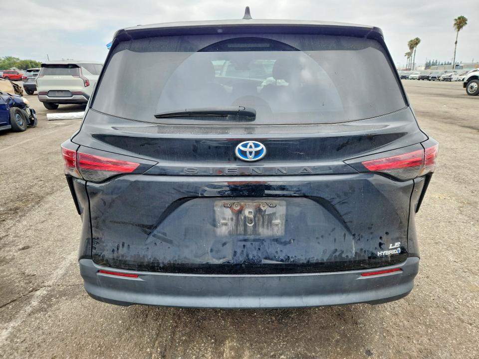2022 Toyota Sienna VIN 5TDKRKEC6NS123982 COPART salvage auction — FRONT END, Ca - Salvage Certificate, sold $100 on 2026-07-28 (photo 6)