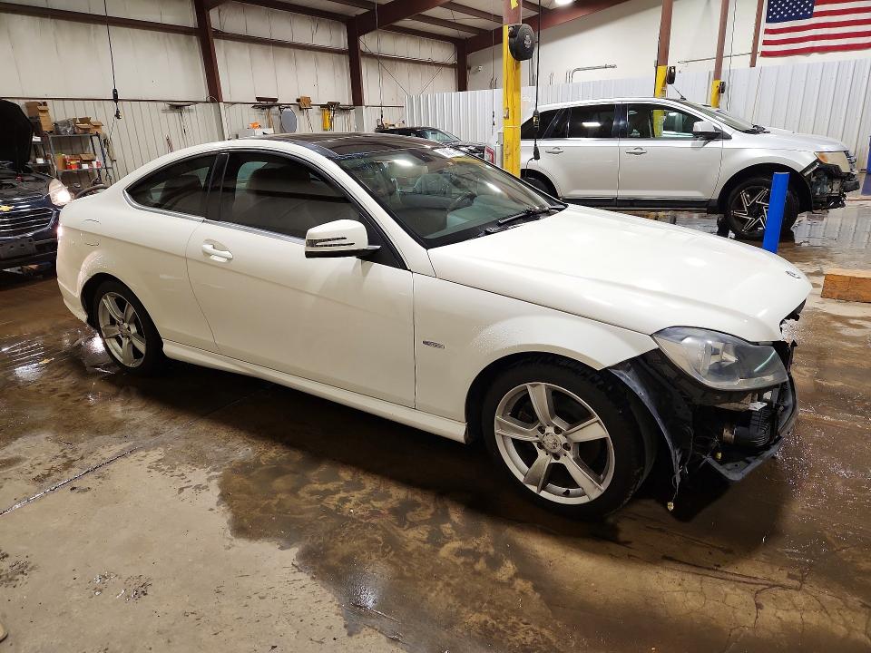 2012 Mercedes-benz C class VIN WDDGJ4HB9CF803230 COPART salvage auction — FRONT END, Pa - Certificate Of Salvage, sold $1,150 on 2026-07-17 (photo 4)