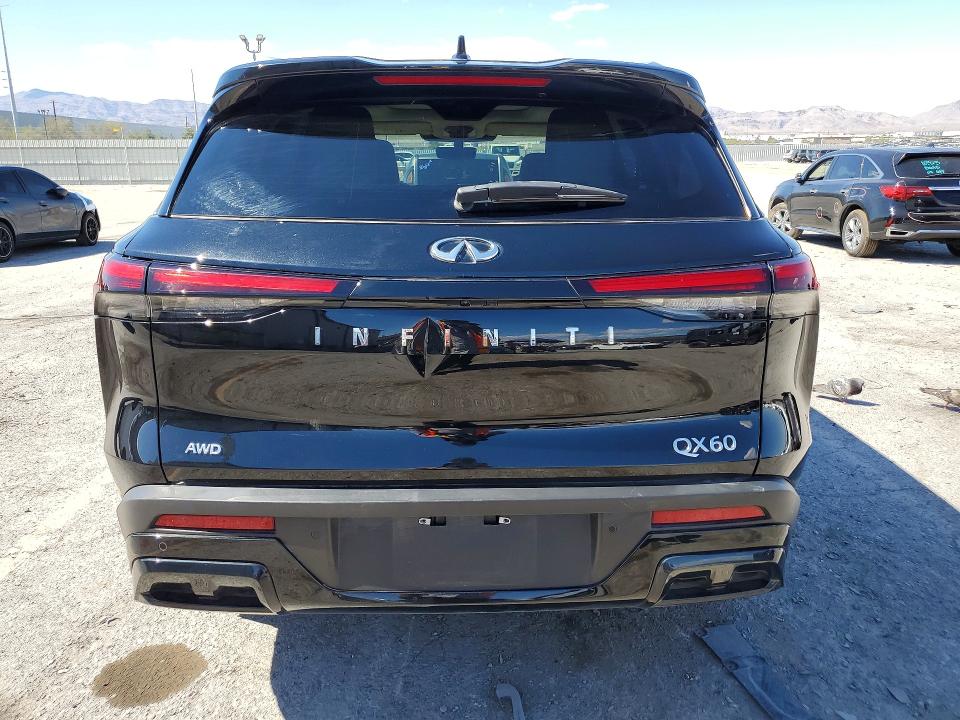 2024 Infiniti Qx60 VIN 5N1DL1FS7RC358128 COPART salvage auction — FRONT END, Nv - Salvage Title, sold $16,800 on 2026-07-09 (photo 6)