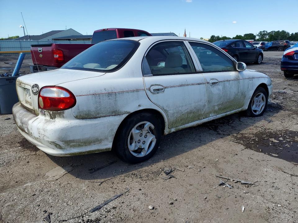 2001 Kia Sephia VIN KNAFB121615011750 COPART salvage auction — MECHANICAL, In - Certificate Of Title, sold $325 on 2026-07-13 (photo 3)