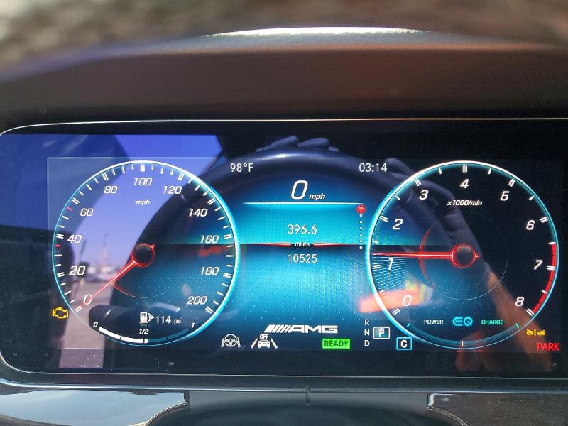2023 Mercedes-benz E-klasse amg VIN W1K1K6BB3PF189241 COPART salvage auction — FRONT END, CA - SALVAGE CERTIFICATE, sold $21,700 on 2026-07-28 (photo 9)