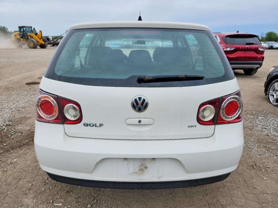 2009 Volkswagen Golf VIN 9BWEL41J594019859 COPART salvage auction — MINOR DENT/SCRATCHES, ON - PERMIT NO BRAND - UNFIT, sold $300 on 2026-07-08 (photo 6)