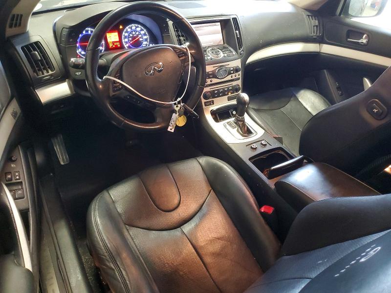 2009 Infiniti G37 VIN JNKCV64E09M606880 COPART salvage auction — FRONT END, Tx - Salvage Vehicle Title, sold $1,550 on 2026-07-31 (photo 8)