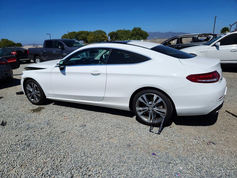 2017 Mercedes-benz C-klasse VIN WDDWJ4JB6HF430421 COPART salvage auction — FRONT END, Ca - Salvage Certificate, sold $3,550 on 2026-07-31 (photo 2)