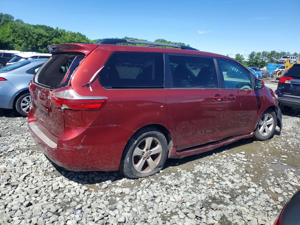 2017 Toyota Sienna VIN 5TDKZ3DC3HS772408 COPART salvage auction — BIOHAZARD/CHEMICAL, Ny - Certificate Of Title, sold $2,100 on 2026-07-13 (photo 3)