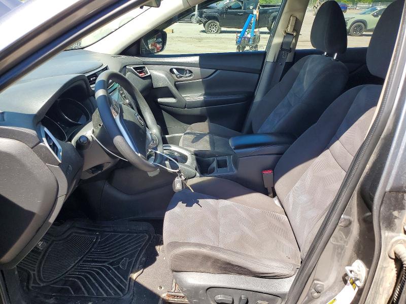 2016 Nissan Rogue VIN KNMAT2MT5GP729849 COPART salvage auction — FRONT END, Pa - Cert Of Title, sold $1,550 on 2026-07-23 (photo 7)
