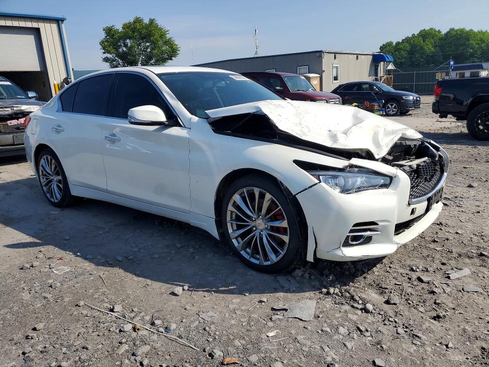 2015 Infiniti Q50 VIN JN1BV7AR1FM418636 COPART salvage auction — FRONT END, Pa - Certificate Of Salvage, sold $2,700 on 2026-07-15 (photo 4)