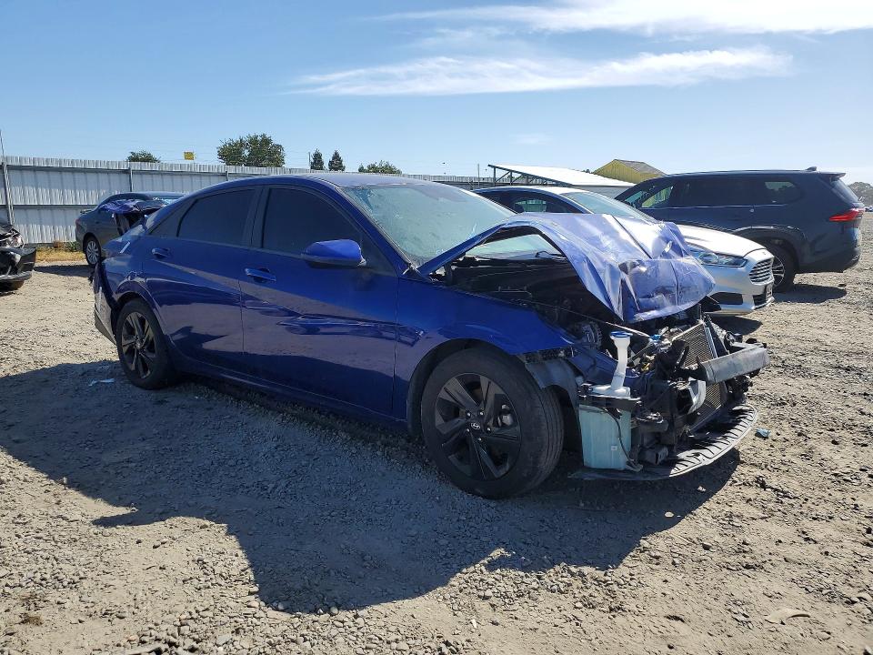 2021 Hyundai Elantra VIN 5NPLM4AG8MH036418 COPART salvage auction — FRONT END, Ca - Salvage Certificate, sold $300 on 2026-07-14 (photo 4)