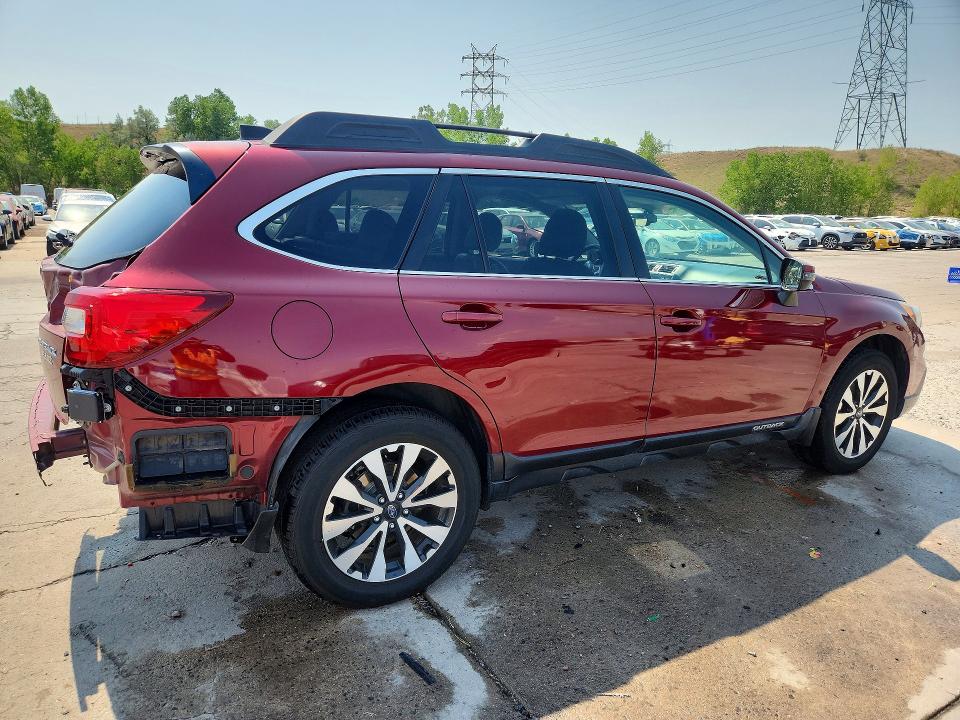 2017 Subaru Outback VIN 4S4BSANC2H3432283 COPART salvage auction — REAR END, CO - SALVAGE TITLE, sold $3,650 on 2026-08-03 (photo 3)