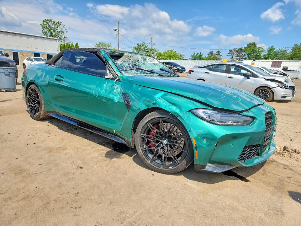 2022 BMW M4 VIN WBS33BA0XNCK00414 COPART salvage auction — ALL OVER, Ct - Cert Of Title-Salvage, sold $12,200 on 2026-07-28 (photo 4)