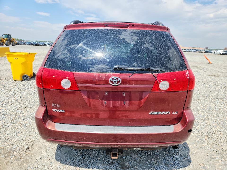 2008 Toyota Sienna VIN 5TDZK23C48S160359 COPART salvage auction — FRONT END, Ia - Dis/Dlr/Exp Only Clean Title, sold $450 on 2026-07-16 (photo 6)