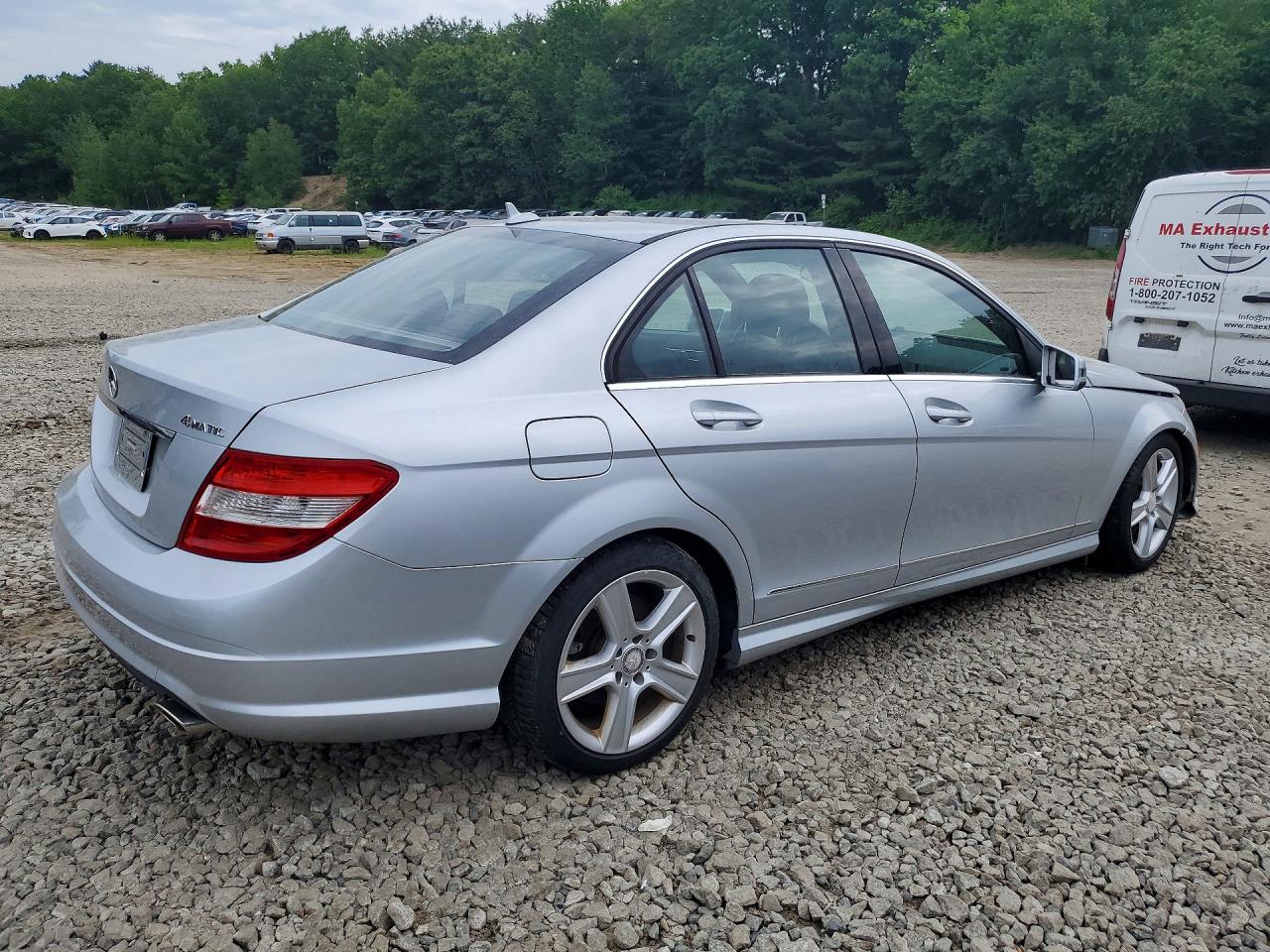 2010 Mercedes-Benz C-Class VIN WDDGF8BBXAR119767 COPART salvage auction — Minor Dent/Scratches, ME - CERTIFICATE OF TITLE, sold $1,350 on 2026-07-01 (photo 3)