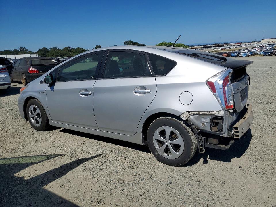 2014 Toyota Prius VIN JTDKN3DU3E0391984 COPART salvage auction — REAR END, Ca - Salvage Certificate, sold $4,500 on 2026-07-02 (photo 2)