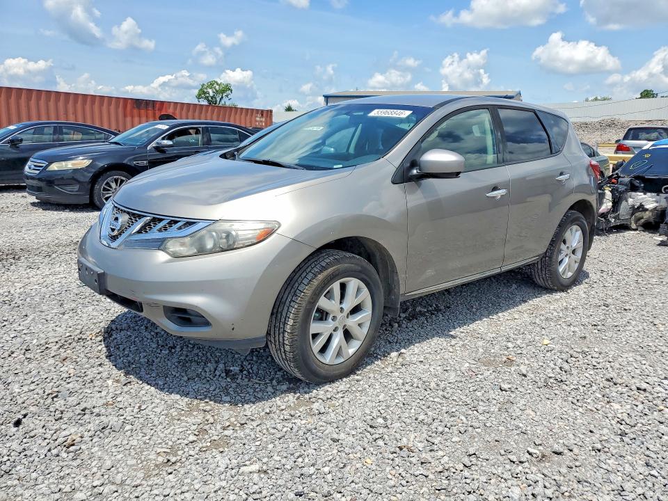 2011 Nissan Murano VIN JN8AZ1MWXBW160681 COPART salvage auction — NORMAL WEAR, Al - Certificate Of Title, sold $300 on 2026-07-10 (photo 1)