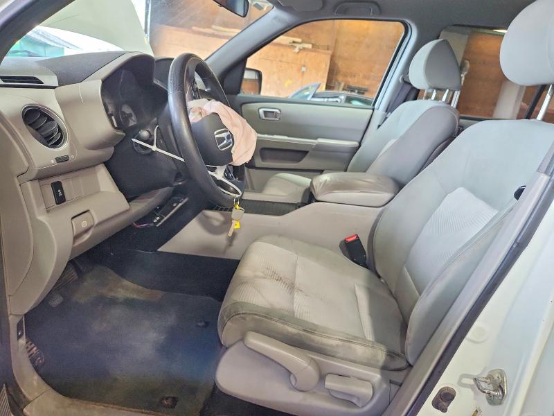 2013 Honda Pilot VIN 5FNYF4H29DB055679 COPART salvage auction — FRONT END, PA - CERTIFICATE OF SALVAGE, sold $225 on 2026-07-02 (photo 7)