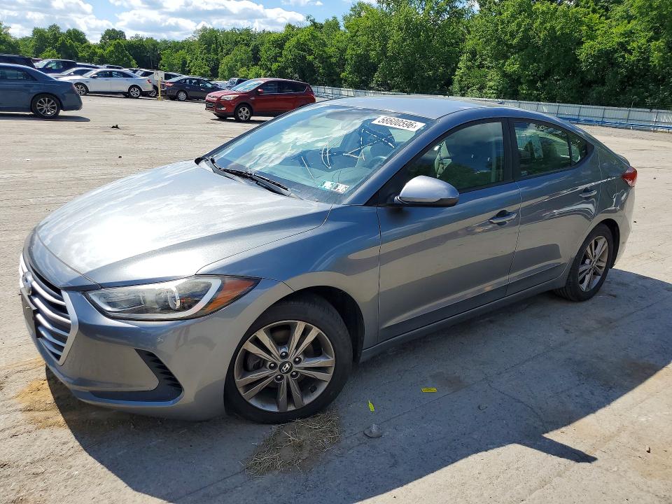 2018 Hyundai Elantra VIN KMHD84LF5JU553640 COPART salvage auction — MECHANICAL, Pa - Cert Of Title (P), sold $2,800 on 2026-07-30 (photo 1)