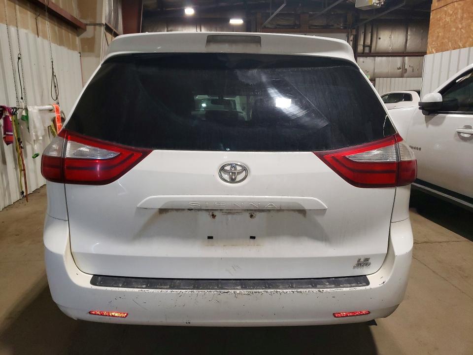 2015 Toyota Sienna VIN 5TDJK3DCXFS105770 COPART salvage auction — FRONT END, Ak - Bill Of Sale- Salvage, sold $1,400 on 2026-08-04 (photo 6)