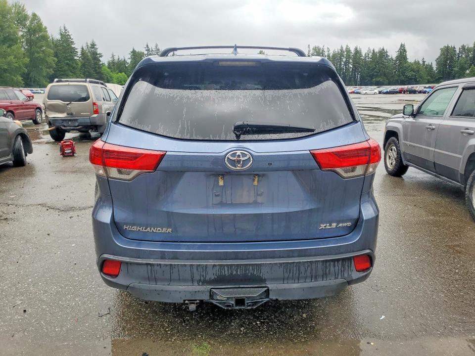 2018 Toyota Highlander VIN 5TDJZRFH2JS820073 COPART salvage auction — FRONT END, Wa - Bill Of Sale, sold $9,400 on 2026-07-06 (photo 6)