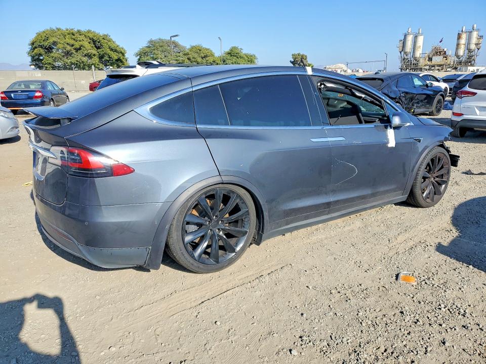 2017 Tesla Model x VIN 5YJXCDE20HF074510 COPART salvage auction — MECHANICAL, Ca - Salvage Certificate (P), sold $1,750 on 2026-07-17 (photo 3)