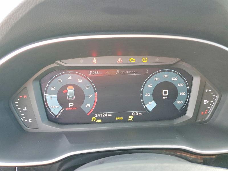 2025 Audi Q3 VIN WA1DECF35S1062409 COPART salvage auction — WATER/FLOOD, Fl - Cert Of Title-Slvg Rebld Flood, sold $14,200 on 2026-07-07 (photo 9)
