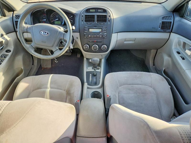 2009 Kia Spectra VIN KNAFE222395593193 COPART salvage auction — SIDE, Ut - Salvage Certificate, sold $700 on 2026-07-10 (photo 8)