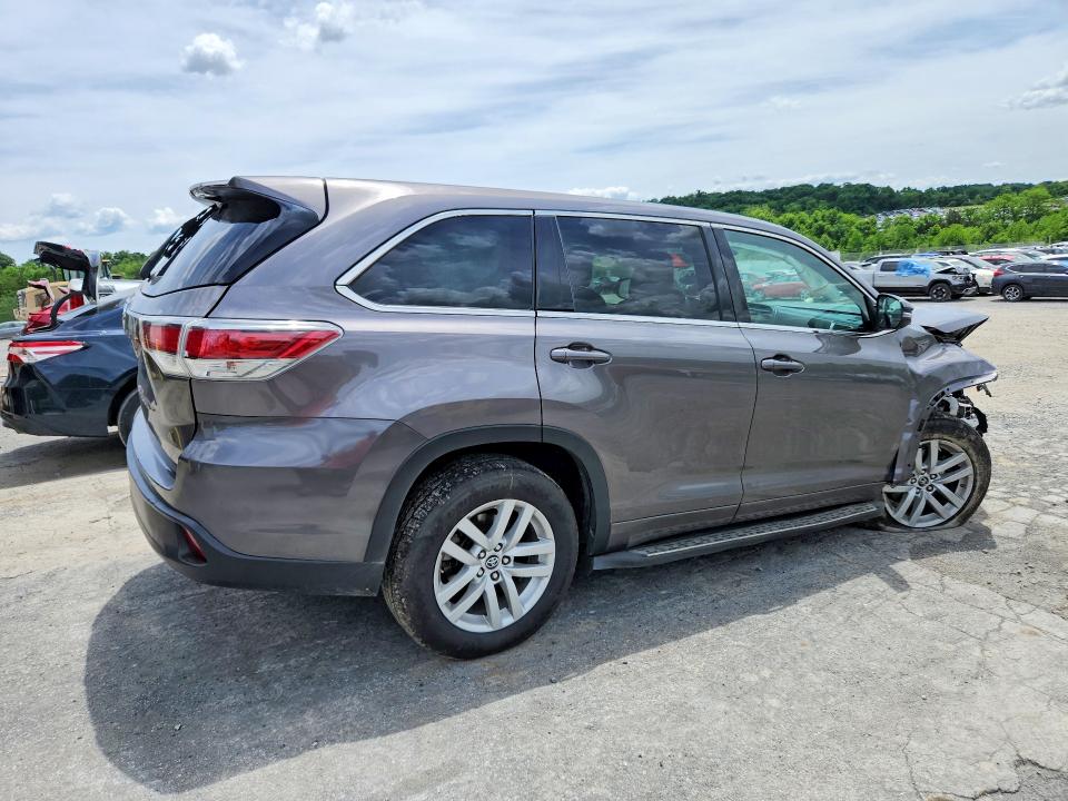 2016 Toyota VIN 5TDZARFHXGS023007 COPART salvage auction — FRONT END, Pa - Certificate Of Salvage, sold $3,350 on 2026-07-02 (photo 3)
