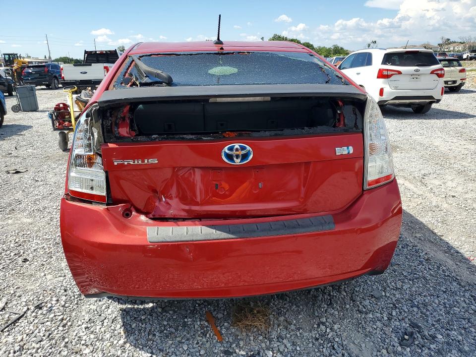 2010 Toyota Prius VIN JTDKN3DU4A0191903 COPART salvage auction — REAR END, Fl - Cert Of Title Slvg Rebuildable, sold $1,600 on 2026-07-06 (photo 6)