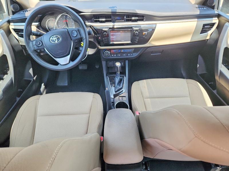 2014 Toyota Corolla VIN 5YFBURHE9EP168069 COPART salvage auction — REAR END, Ca - Salvage Certificate, sold $2,500 on 2026-07-02 (photo 8)