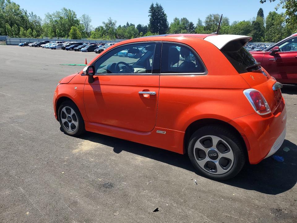 2013 Fiat 500 VIN 3C3CFFGE2DT751050 COPART salvage auction — FRONT END, Or - Salvage Title Certificate, sold $1,550 on 2026-07-27 (photo 2)
