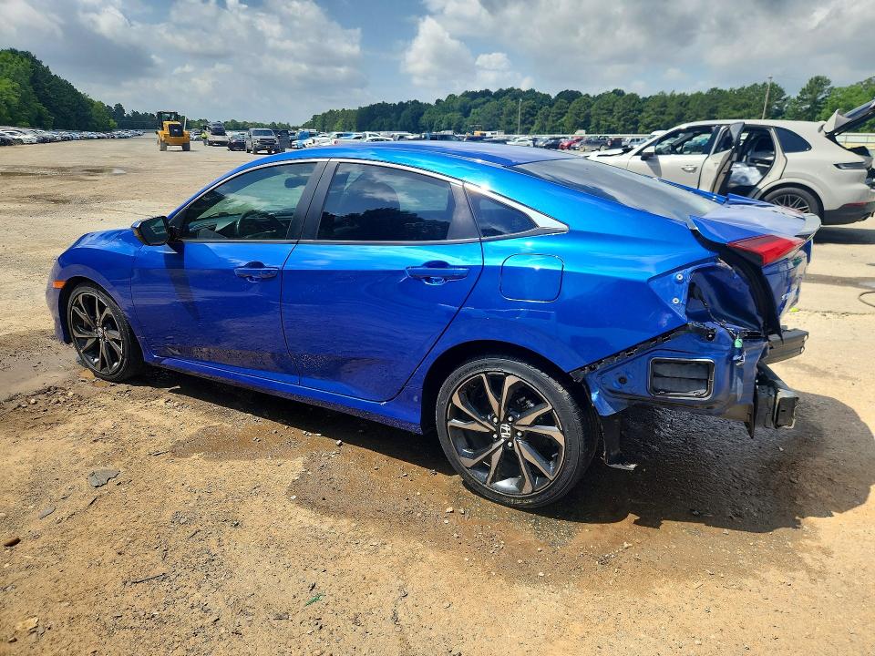 2020 Honda Civic VIN 19XFC2F83LE004999 COPART salvage auction — REAR END, La - Cert Of Title-Salvage, sold $4,950 on 2026-07-09 (photo 2)