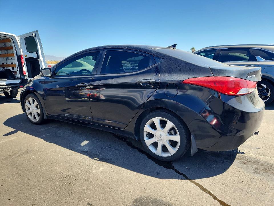 2012 Hyundai Elantra VIN KMHDH4AE6CU208100 COPART salvage auction — FRONT END, Ca - Salvage Certificate, sold $1,300 on 2026-07-07 (photo 2)