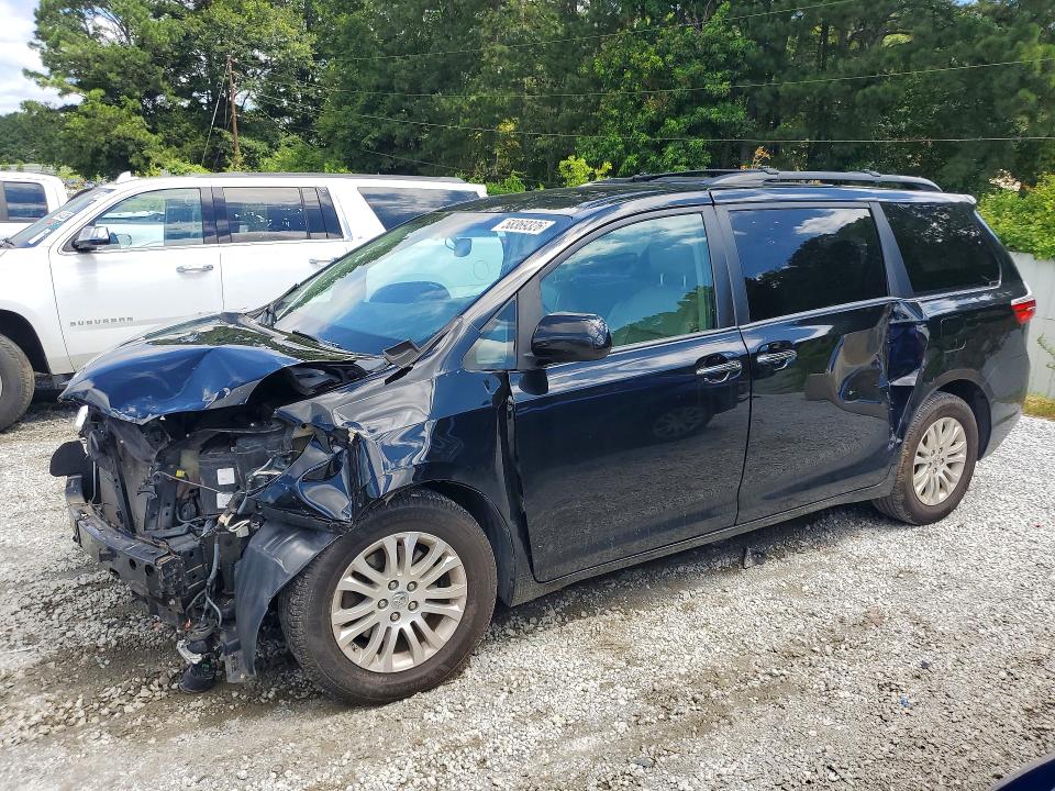 2017 Toyota VIN 5TDYZ3DC2HS900857 COPART salvage auction — FRONT END, GA - CERT OF TITLE-SALVAGE, sold $325 on 2026-07-27 (photo 1)