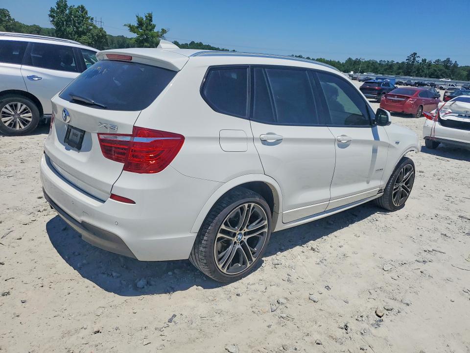 2016 BMW X3 VIN 5UXWX9C55G0D72947 COPART salvage auction — FRONT END, GA - CERT OF TITLE-SALVAGE, sold $4,100 on 2026-07-27 (photo 3)
