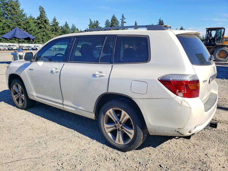 2010 Toyota Highlander VIN 5TDEK3EH5AS002485 COPART salvage auction — FRONT END, Wa - Veh Cert Of Ownership-Salvage, sold $1,350 on 2026-07-19 (photo 2)