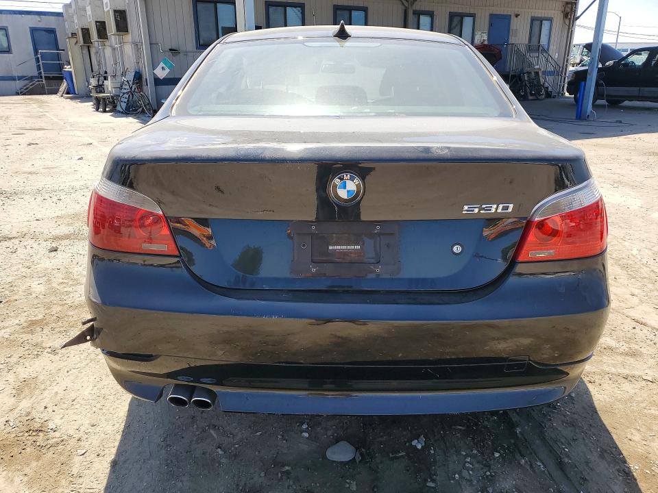 2007 BMW 5 series VIN WBANE73507CM53130 COPART salvage auction — REAR END, Ca - Salvage Certificate, sold $1,200 on 2026-07-13 (photo 6)