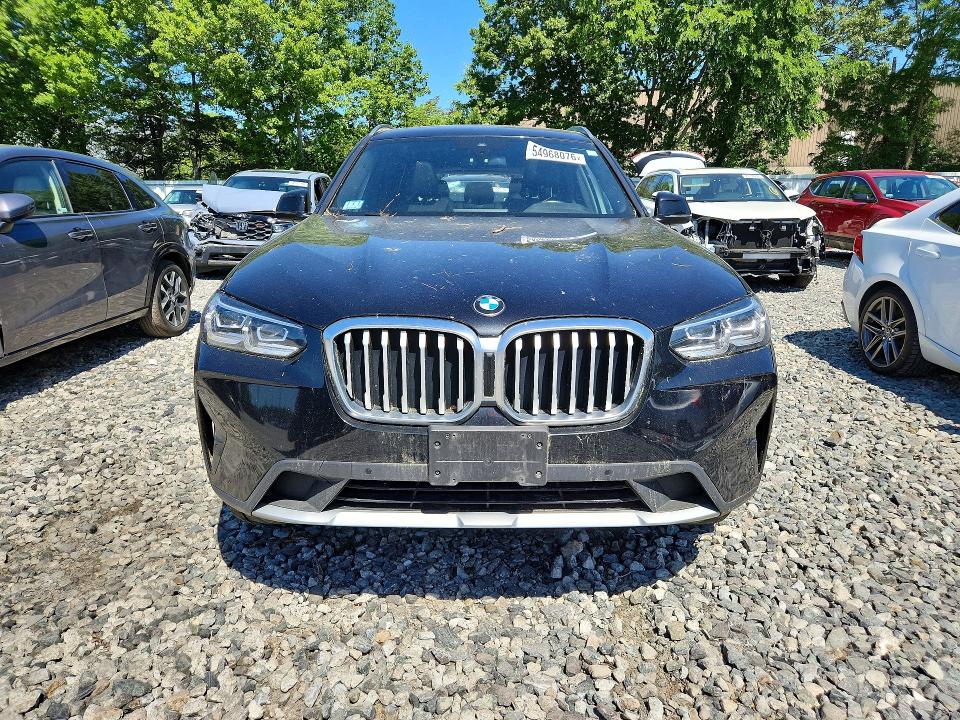 2022 BMW X3 VIN 5UX53DP02N9L69325 COPART salvage auction — REAR END, Ma - Cert Of Title-Salvage, sold $17,300 on 2026-07-08 (photo 5)