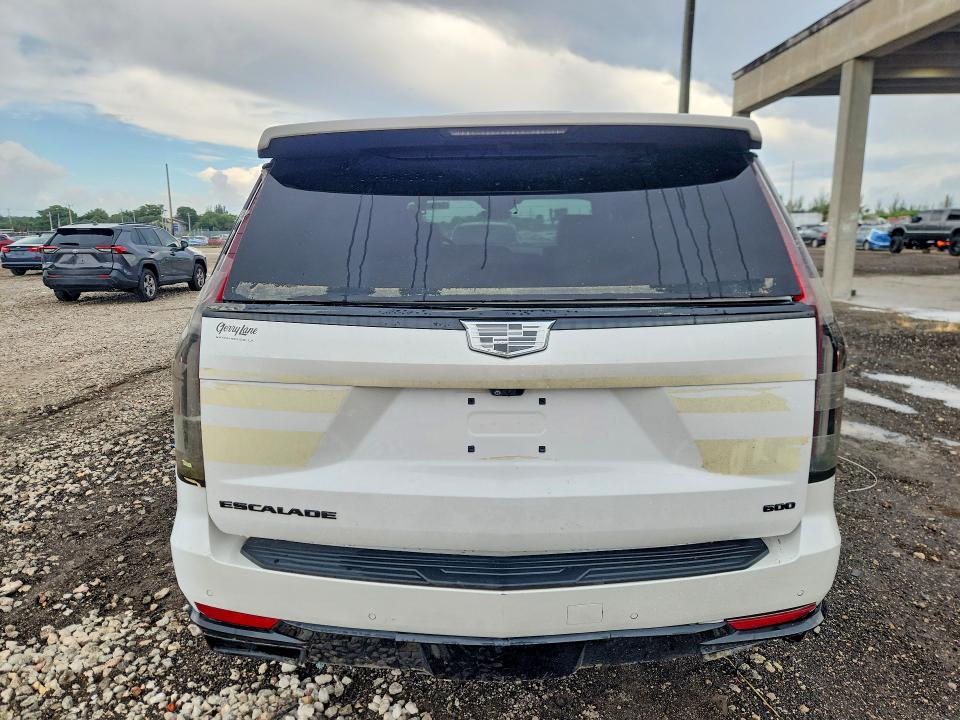 2023 Cadillac Escalade VIN 1GYS3FKLXPR495589 COPART salvage auction — REAR END, Id - Salvage Certificate Of Title, sold $20,700 on 2026-07-02 (photo 6)