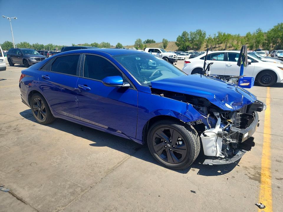 2021 Hyundai Elantra VIN 5NPLM4AGXMH000441 COPART salvage auction — FRONT END, AZ - CERT OF TITLE - SALVAGE, sold $3,050 on 2026-07-27 (photo 4)