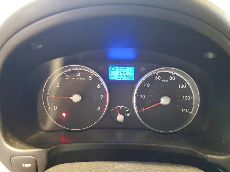 2011 Hyundai Accent VIN KMHCN4AC5BU620333 COPART salvage auction — FRONT END, Pa - Non Public Clean Title, sold $475 on 2026-07-14 (photo 9)