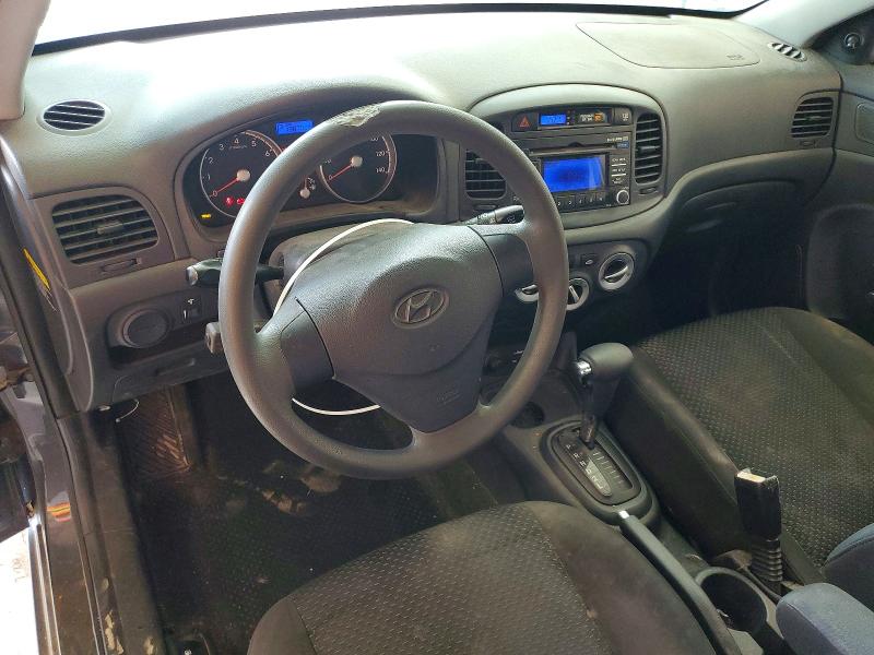 2011 Hyundai Accent VIN KMHCM3AC8BU197969 COPART salvage auction — HAIL, Tx - Cert Of Title-Rebuilt Salvage, sold $350 on 2026-07-17 (photo 8)